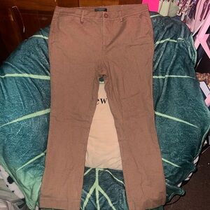 Ralph Lauren Petite Brown Patterned Pants